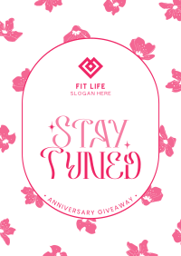 Floral Anniversary Giveaway Poster Image Preview