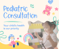 Playful Child's Doctor Facebook Post Image Preview