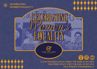 Risograph Women's Equality Day Postcard Preview