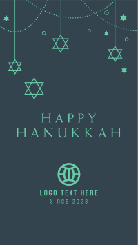 Hanukkah & Stars Instagram Story Design