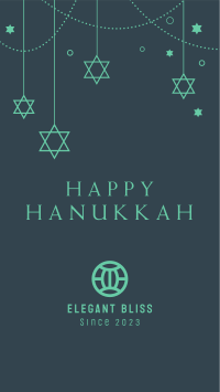 Hanukkah & Stars Instagram story Image Preview