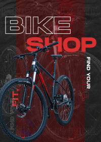 Bicycle Modern Grainy Flyer Image Preview