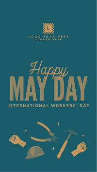 International Workers Day Instagram story Image Preview