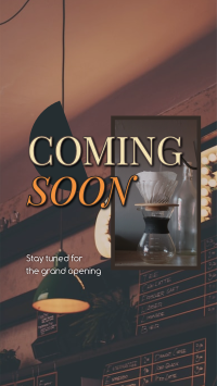 Cafe Opening Soon Facebook story Image Preview