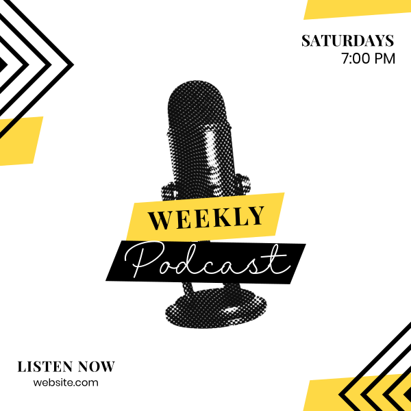 Weekly Podcast Instagram Post Design