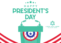 Presidents Day Event Postcard Image Preview