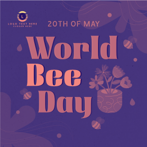 Happy Bee Day Instagram post Image Preview