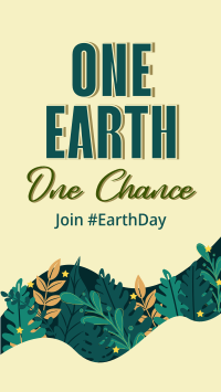 One Earth One Chance Celebrate Instagram Story Design