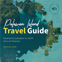 Palawan Travel Guide Instagram Post Design