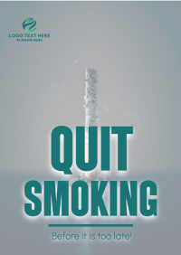 Quit Smoking Today Poster Design