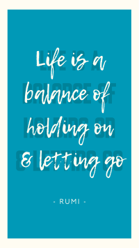 Life Balance Quote YouTube Short Design