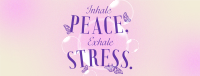 Relaxation Breathing  Quote Facebook cover Image Preview