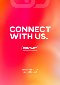 Connect With Us Modern Poster Design