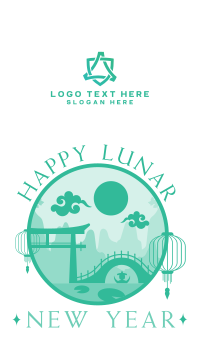 Happy Lunar Year Facebook Story Design