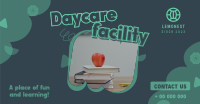 Cute Daycare Facility Facebook Ad Design