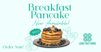 Breakfast Blueberry Pancake Facebook Ad Design
