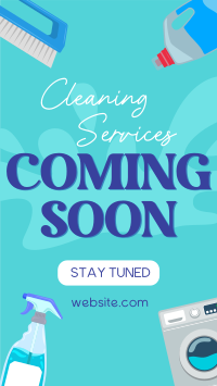 Coming Soon Cleaning Services YouTube short Image Preview
