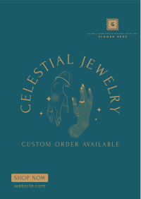 Customized Celestial Collection Flyer Design