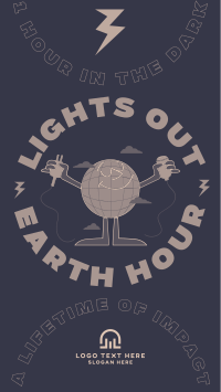 Earth Hour Lights Out Instagram reel Image Preview