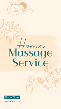 Home Massage Service TikTok Video Design