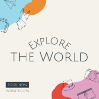 Explore the World Instagram Post Design