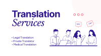 Translator Services Facebook event cover Image Preview