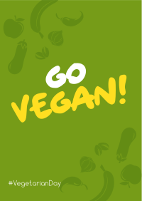 Go Vegan Flyer Design