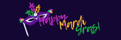 Colors of Mardi Gras Twitter header (cover) Image Preview