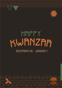 Traditional Kwanzaa Flyer Design