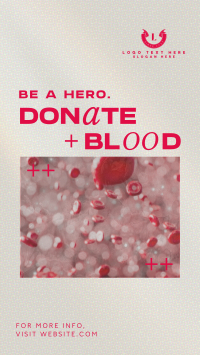 Modern Blood Donation TikTok video Image Preview