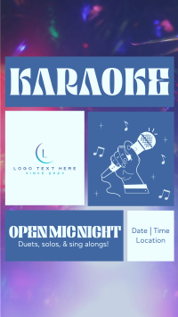 Karaoke Open Mic YouTube short Image Preview