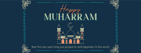 Decorative Islamic New Year Facebook Cover Design