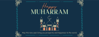 Decorative Islamic New Year Facebook cover Image Preview