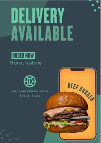 Burger On The Go Flyer Design