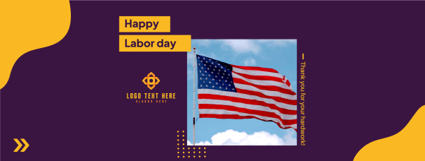 Happy Labor Day Greeting Facebook Cover Design Image Preview