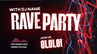 Rave Party Vibes Facebook event cover Image Preview