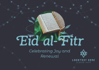 Blessed Eid Mubarak Postcard Image Preview
