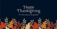 Thanksgiving Autumn Leaves Facebook Ad Design