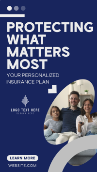 Minimalist Insurance Protection Facebook Story Design