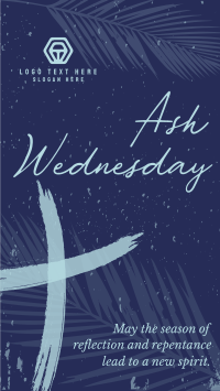Greetings Ash Wednesday YouTube Short Design