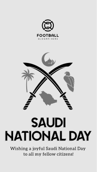 Saudi Day Symbols Instagram Story Design