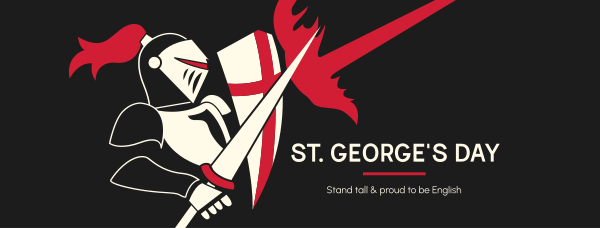 St. George's Battle Knight Facebook Cover Design Image Preview