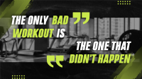 Gym Fitness Quote Animation Preview