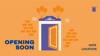 Opening Soon Door Facebook event cover Image Preview