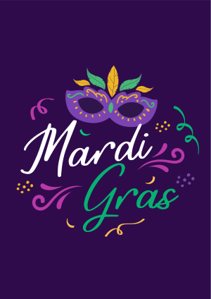 Let's Celebrate Mardi Gras Flyer Image Preview