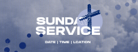 Textured Sunday Service Facebook Cover Preview