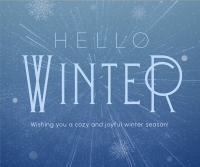 Cozy Winter Greeting Facebook post Image Preview