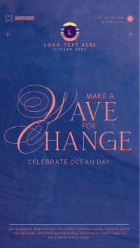 Wave Change Ocean Day YouTube short Image Preview