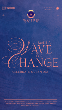 Wave Change Ocean Day YouTube Short Image Preview