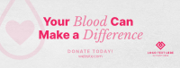 Minimalist Blood Donation Drive Facebook cover Image Preview